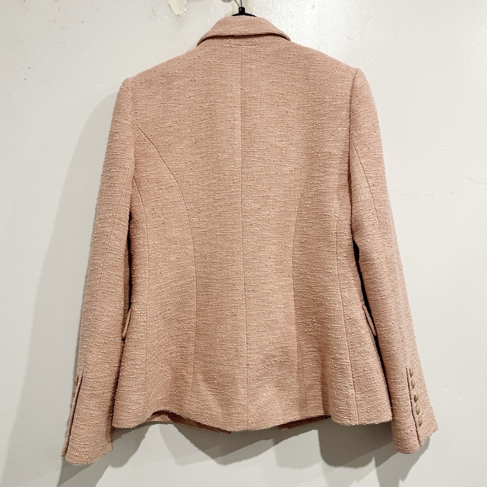 L'Agence Kenzie Double Breasted Blazer in Petal Pink Size 6 Old Money - Picture 7 of 13